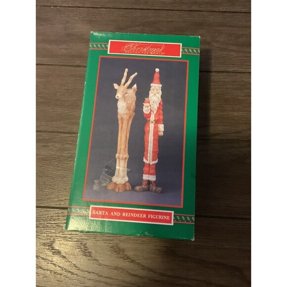 Vintage 1995 House Of Lloyd Christmas Around The World Santa & Reindeer Figures - Picture 1 of 8